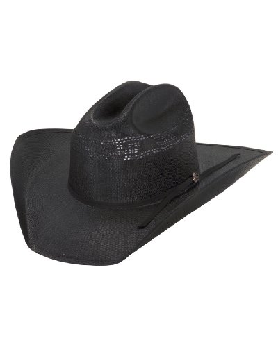 Justin Cutter 20X Black Straw Cowboy Hat