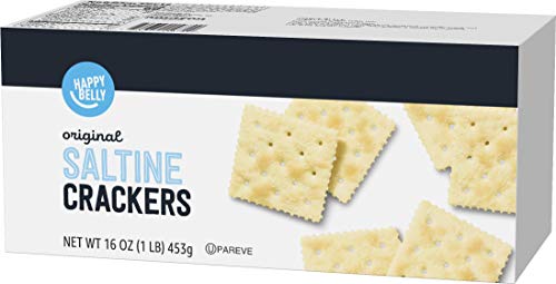 Amazon Brand - Happy Belly Original Saltine Crackers, 16 Ounce