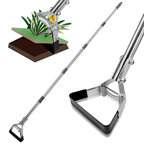 Altdorff Hoe Garden Tool, 69 Stirrup Hoe Long Handle Heavy Duty, Durable Garden Hoe Action Hoe, Multipurpose for Clean Weeding, Cultivating, Gardening, Keep Living Plants Healthy