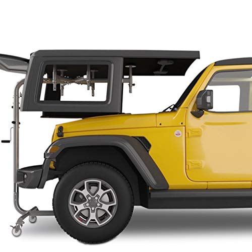 RollnJack Hard Top Removal Lift for Jeeps: 2007 -to- Present Jeeps (JK & JL), 2 and 4-Door Jeeps, Lifted Jeeps. Quick and Easy Assembly! Take Off Your Top in a Matter of Minutes