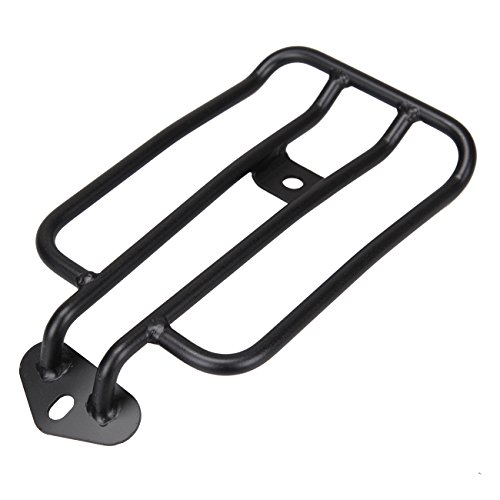 Xenyem Motorcycle Luggage Rack Black Rear Support Shelf Fits for Harley Davidson Sportster XL Solo Seat 2004-2015