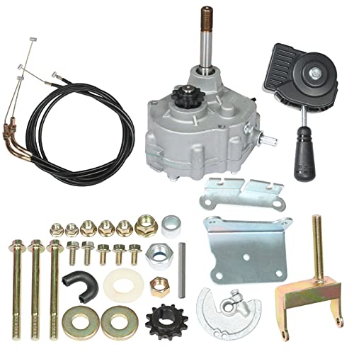 SEBLAFF Go Kart Forward Reverse Gear Box Kit Replacement for 2HP-13HP Engine 30 Series 2300rpm Torque Converter 35 Chain 12T and 40/41 Chain 10T Go Karts Accessories 212cc