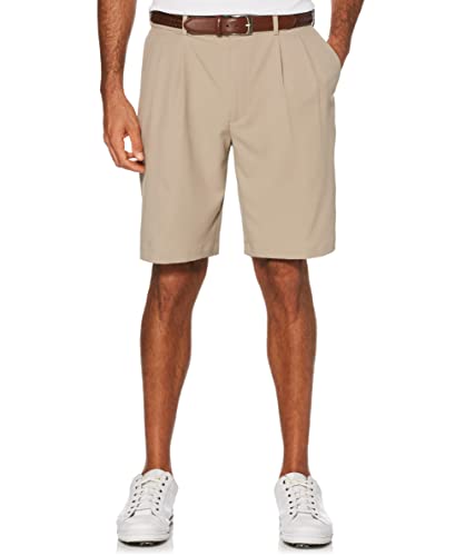 PGA TOUR mens Double Pleat With Active Waistband (Size 30 - 44 Big & Tall) Golf Shorts, Chinchilla, US