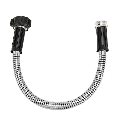 Yanwoo 304 Stainless Steel 1 Feet Garden Hose with Female to Male Connector, Lightweight, Kink-Free, Heavy Duty Outdoor Hose (1ft)