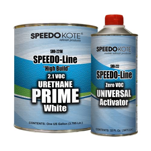 This sale is for a gallon kit of Automotive 2.1 Low VOC 2K Urethane Primer WHITE Gallon Kit, SMR-221W/222