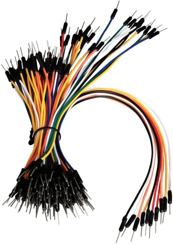 Z&T 130pcs Solderless Flexible Breadboard Jumper Wires Kit Male to Male 12 16 20 25cm Optional Multicolored Ribbon Cables, Dupont Cables for DIY Arduino Electronic Projects Raspberry PI