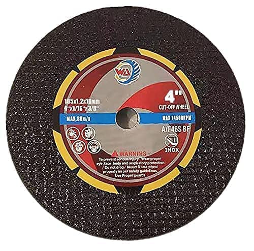4x0.045"x3/8" Cutting Wheel for Metal & Stainless Steel Cut-Off Discs, Diameter 4 Inch, Arbor Hole 3/8" - 25PACK