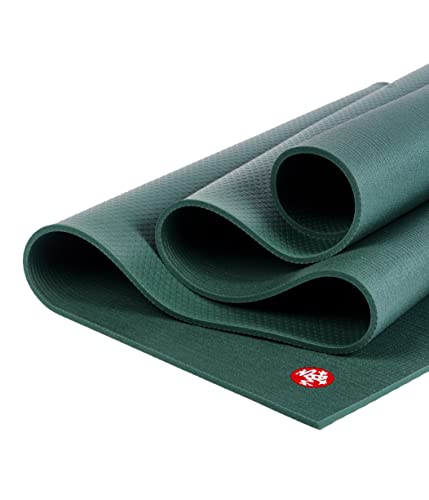 Manduka PRO Yoga Mat  Premium 6mm Thick Mat, Eco Friendly, Oeko-Tex Certified, Free of ALL Chemicals, High Performance Grip, Ultra Dense Cushioning for Support & Stability in Yoga, Pilates, Gym and Any General Fitness - 71 inches, Black Sage