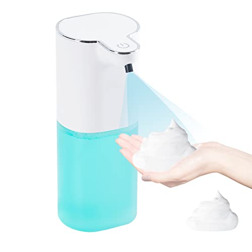 Wisekoti P9 Advanced Automatic Foam Hand Soap Dispenser, Rechargeable, Touchless,Sensor Foaming Soap Dispenser for Kitchen & Bathroom, Foam Dish Soap DispenserSupport Countertop and Wall Mounted