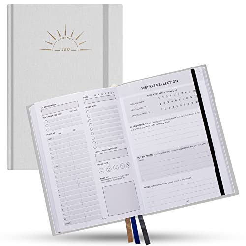 Undated Academic Planner - School Planner for College Students - Self Care Journal for Teens - Ultimate Student Planner - Daily Affirmation & Goal Journal - Homework,Time Blocking & Anxiety Journal