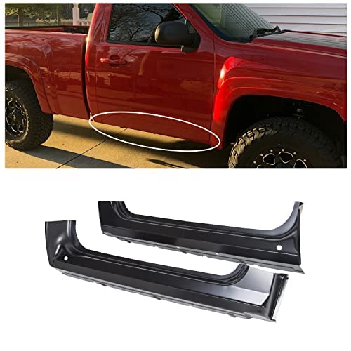 KUAFU Rocker Panel Rust Repair Compatible with 2007-2013 Chevy Silverado GMC Sierra 2door Standard Cab Regular Cab Single Cab Replacement for 0864-101 0864-102