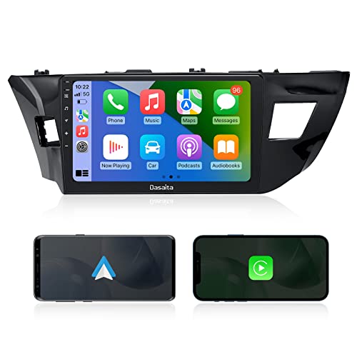 Dasaita 10.2" Android 11 Radio for Toyota Corolla 2014 2015 2016 Bluetooth Stereo GPS Navigation PX6 DSP Wireless Carplay 1280 x 720 HD Android Auto Head Unit