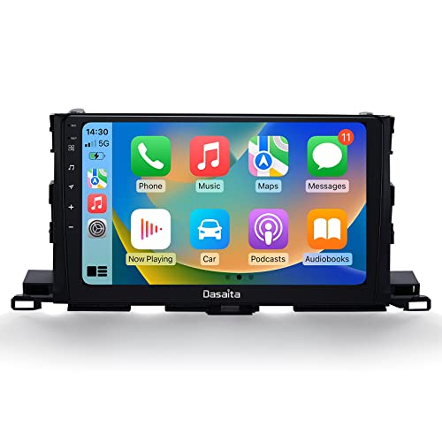 Dasaita 10.2" Android 11 Stereo for Toyota Highlander 2015 2016 2017 2018 Bluetooth Radio GPS Navigation Head Unit Wireless Carplay 1280 X 720 HD Android Auto DSP WiFi