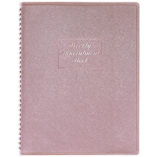 Weekly Appointment Book 2023-2024 - Daily Hourly Planner 2023-2024, July 2023 - June 2024, 8.4" x 10.6", 15-Minute Interval, Flexible Soft Cover, Twin-Wire Binding, Perfect for Your Life