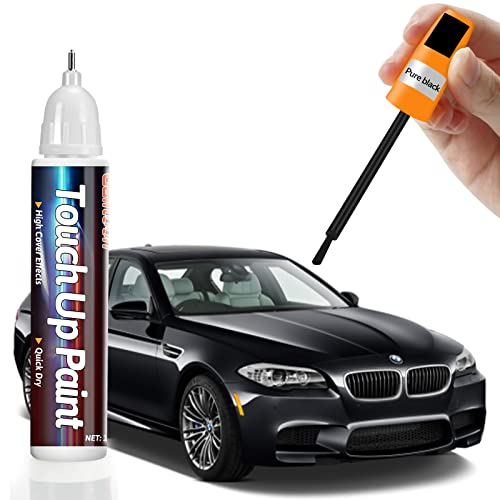Touch Up Paint for Cars, Black Car Paint Scratch Repair, Two-In-One Car Touch Up Paint Fill Paint Pen, Quick & Easy Solution to Repair Minor Automotive Scratches 0.4 fl oz