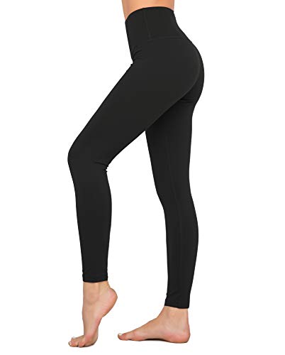 Dragon Fit Compression Yoga Pants with Inner Pockets in High Waist Athletic Pants Tummy Control Stretch Workout Yoga Legging (Large, 2Black-2 Inner Pockets)