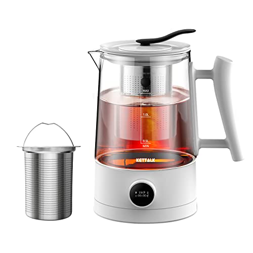 Electric Kettle, Tea Kettle With LED Indicator,1.7 L Smart Temperature Control Hot Water Kettle With Removable Infuser, BPA-Free Tea Maker Coffee Pot Auto Shut-Off & Boil Dry Protection,Keep Warm 12H