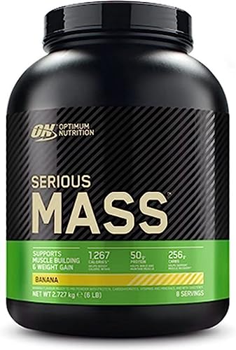 Optimum Nutrition Serious Mass Weight Gainer Protein Powder, Vitamin C, Zinc and Vitamin D for Immune Support, Chocolate, 6 Pound (Packaging May Vary)