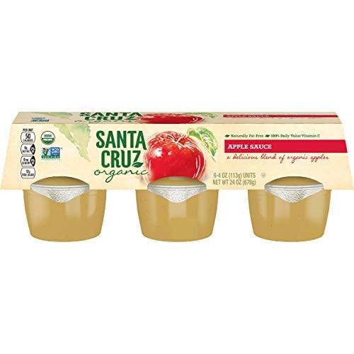 Santa Cruz Organic Applesauce, 4 Oz, 6 Ct