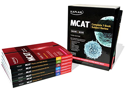 MCAT Complete 7-Book Subject Review: Online + Book (Kaplan Test Prep)