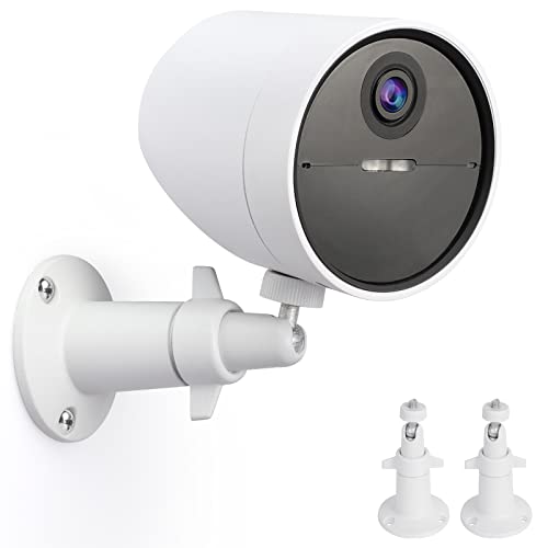 UYODM 2 Pack Wall Mount Holder for SimpliSafe Outdoor Security Camera, 360Rotation Security Bracket with 1/4 Screw Thread , Camera Not Included (White)