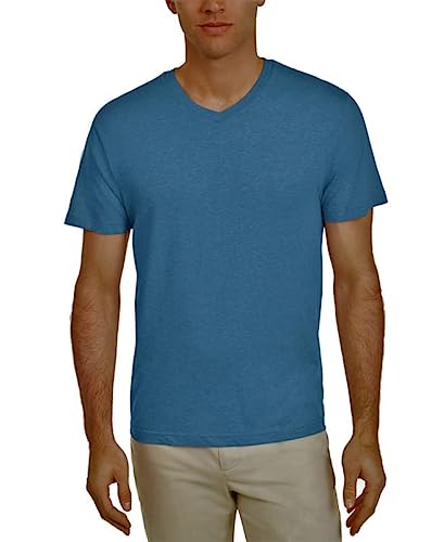 Alfani Mens V Neck Undershirt T-Shirt Blue XL