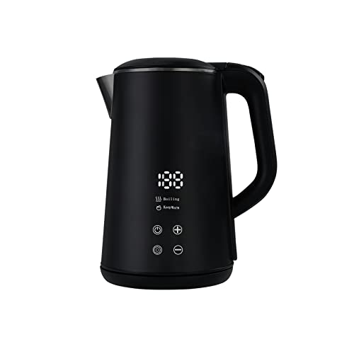 Murasakino Electric Tea Kettle,Electric Kettle Temperature Control,Touch Screen Control, 12 Hour Keep Warm Function,Electric Tea Kettle with Temperature Control,BPA Free Tea Kettle,Black