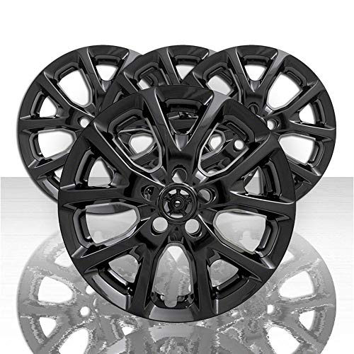 Auto Reflections Set of 4 17" 10 Vent Wheel Skins for Jeep Cherokee 2014-2018 9130 - Gloss Black
