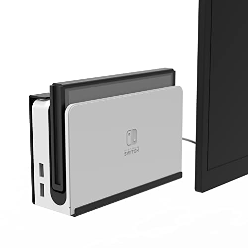 Monzlteck Wall Mount for Switch/Switch OLED,Near The TV Or Under The Desk,Space Saving