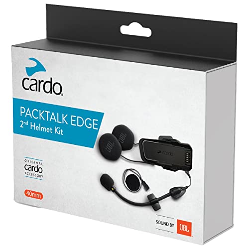 Cardo unisex adult Packtalk EDGE 2ND HELMET KIT With Sound By JBL, Black, One Size US