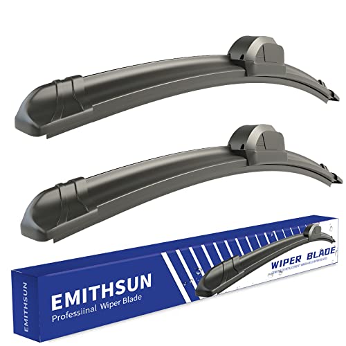 EMITHSUN OEM QUALITY 28" + 14" Premium All-Seasons Durable Stable And Quiet Windshield Wiper Blades(Set of 2)