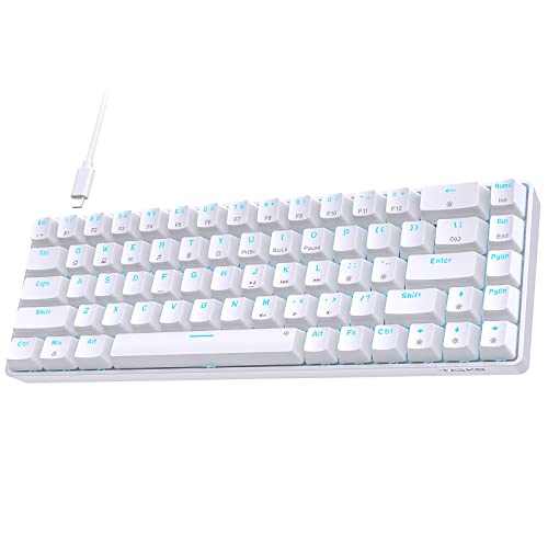 TMKB 60 Percent Keyboard,Gaming Keyboard 60 Percent, LED Backlit Ultra-Compact 68 Keys 60 Percent Mechanical Keyboard with Separate Arrow/Control Keys, T68SE, Brown Switch