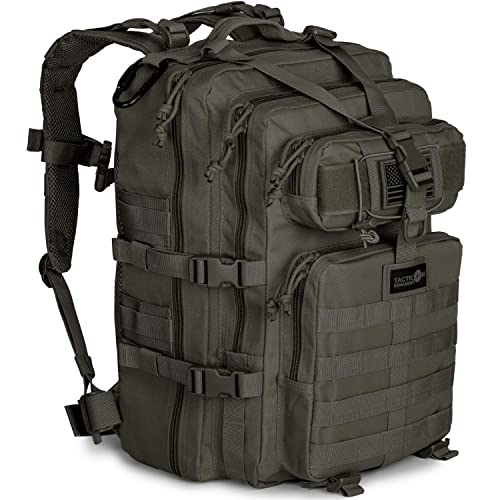 24BattlePack Tactical Backpack | 1 to 3 Day Assault Pack | Combat Veteran Owned Company |40L Bug Out Bag (Ranger Green)