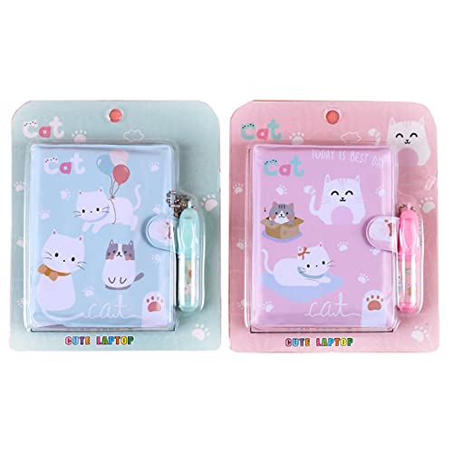 Cartoon Small Travelers Notebook With Pen Kit Cute The Notebook Anime Pocket Notebook For Women Cute Cat To Do List Notebook Cute Mini Notebook Anime Pink Notebooks Cat Notebook Writing Pads 2 Pack