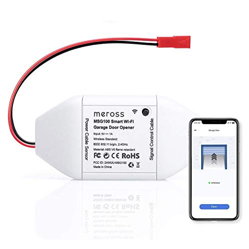 Smart WiFi Garage Door Opener Remote, App Control, Works with Alexa, Google Assistant and SmartThings, No Hub Needed