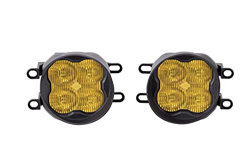 Diode Dynamics SS3 LED Fog Light Kit compatible with Toyota Tacoma 2016-2023, Yellow SAE Fog Pro