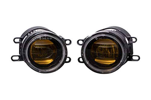 Diode Dynamics Elite Series Fog Lamps compatible with Toyota Tacoma 2012-2023 (pair), Yellow (3000K)