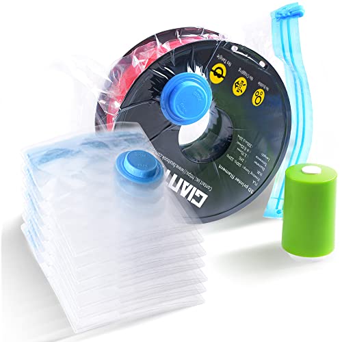 GIANTARM 3D Printer Filament Vacuum Storage Bags Kit with Electric Pump, Prevent and Monitor Moisture Keeping Filament Dry, Larger Vacuum Bag/Kit, 40 x 40cm