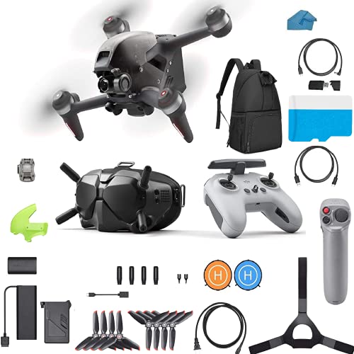 DJI FPV Combo Bundle - First-Person View Drone UAV Quadcopter Bundle with Joystick Motion 4K Camera, S Flight Mode, Super-Wide 150 FOV, HD Low-Latency Transmission, With 128GB SD Card Backpack