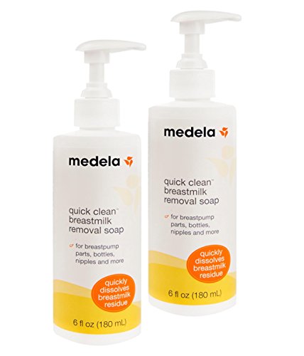 Medela Quick Clean Breast Milk Removal Soap, 6 Ounce. Pack Of 2 Removes Stains Up To 3 Days Old