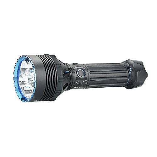 OLIGHT X9R Marauder 25000 Lumen Six High Performance LED Super Bright Rechargeable Flashlight, Search Flashlight with Rechargeable Battery Pack (Black