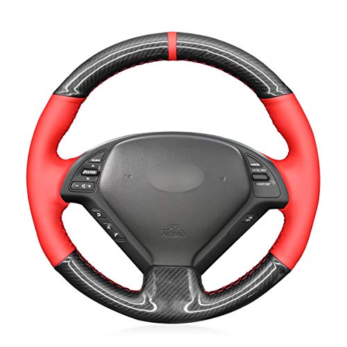 MEWANT Steering Wheel Cover for Infiniti G25 G35 G37 2007-2013 EX35 EX37 2008-2013 Q40 Q60 2014 2015 QX50 2014-2018 / G37 Steering Wheel Cover