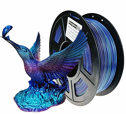 Stronghero3D PLA 3D Printer Filament 1.75mm Vertigo Galaxy Rainbow Multicolors Accuracy +/-0.05mm Net Weight 1kg(2.2Lbs) for Ender3 Prusa