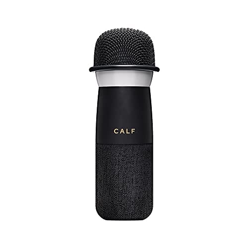 CALF Karaoke Microphone Wireless Bluetooth Changba Microphones & Sound All in 1 Portable Mini Adults Handheld Mic Speaker Singing Home KTV Party Indoor Electronic Gifts for All Smartphones PC M1 Black