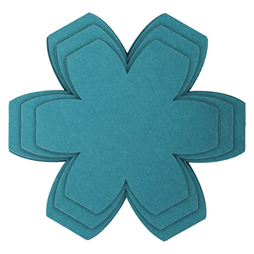 Suwimut Set of 30 Pot and Pan Protectors in 3 Different Sizes, Larger Thicker Felt Pan Protector Pads Pot Dividers Separators for Stacking and Protecting Your Cookware (Blue)