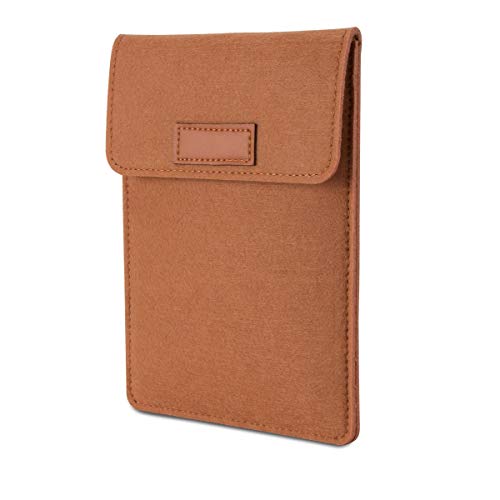 Sleeve Case for Kindle Paperwhite, Portable Felt Carrying Pouch Protective Case for Amazon Kindle Paperwhite/Voyage/Kindle 8th Gen(2016) for 5-6 Inch Tablet Smartphone E-Reader E-Book