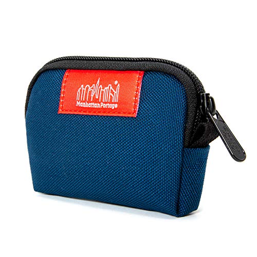 Manhattan Portage Coin Purse Navy With Zipper Closure In Eclectic Colors Purse For Credit Card ID Card Jewelry Keys Water Resistant Gift 1000D Cordura Everyday Carry