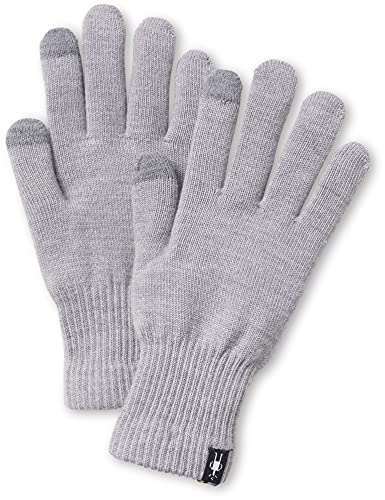 Smartwool for Men or Women Liner Glove, Light Gray Heather, Small