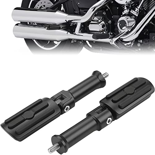 KEMIMOTO Passenger Foot Pegs with Support Mounting Kit, Upgraded Softail Footpegs for Motorcycles, Easy Mount Design Foot Pegs Compatible with Softail Slim Heritage Deluxe Sport Glide Models 2018-2023