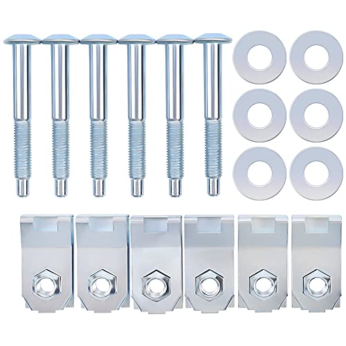 Truck Bed Mounting Bolt Nut Hardware Kit Set of 6 Compatible with 1997-2014 Ford F-150 1997-1999 Ford F-250 1997-2012 Ford Lobo Pickup 2006-2008 Lincoln Mark LT Pickup 924-313 W708605S436 W709424-S901